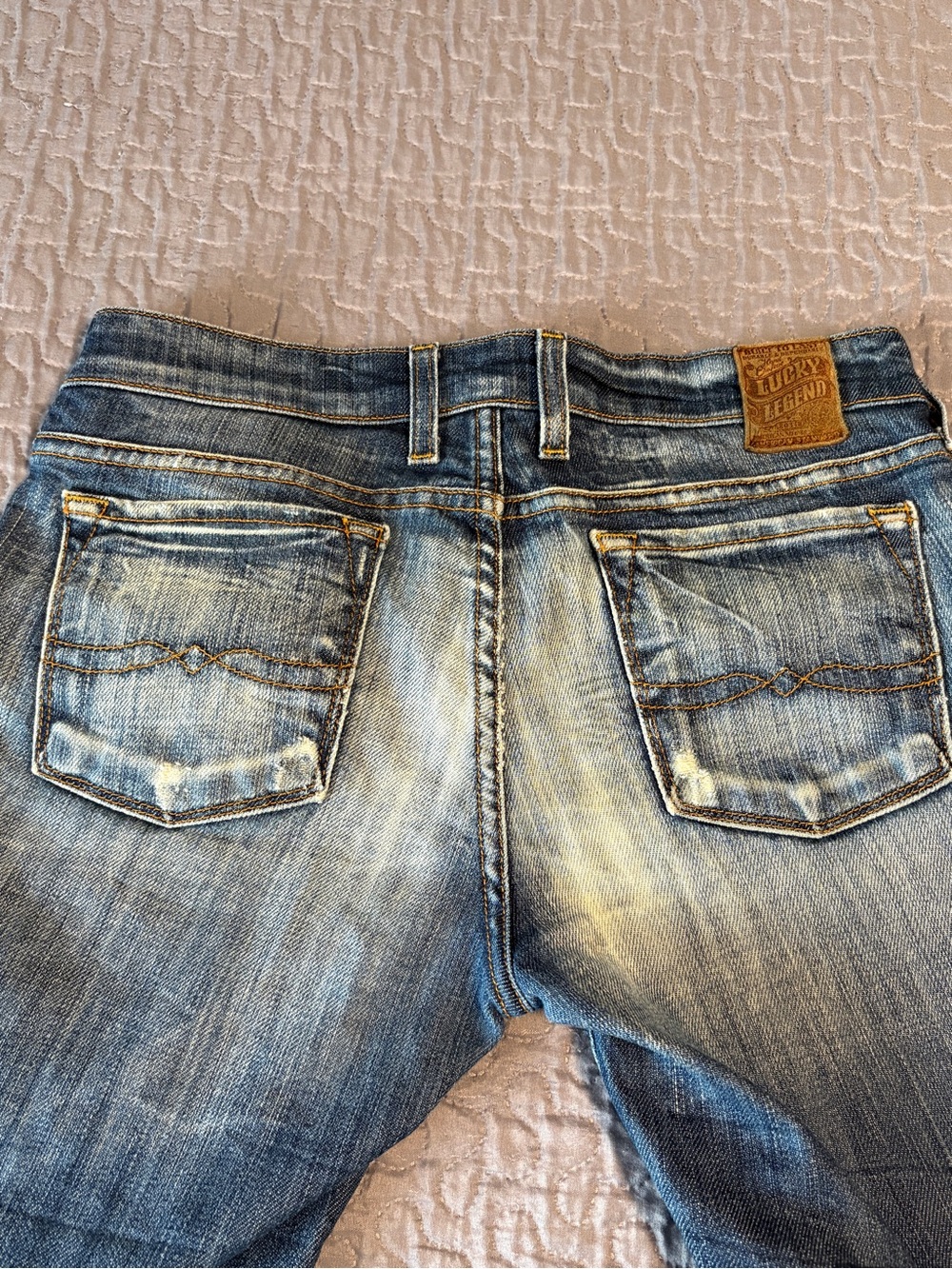 Lucky Brand Legend Boot Jeans Women’s 4/27 Bootcut Medium Wash Distressed - Picture 4 of 10